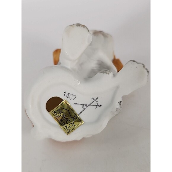 VNTG Homco Charles Cavalier Spaniel  Puppy Dog Figurine #1407 Porcelain 3" - Picture 8 of 10